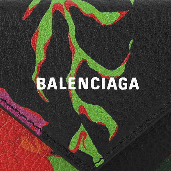 Balenciaga Key Case Papier Black Multicolor - Picture 9 of 9